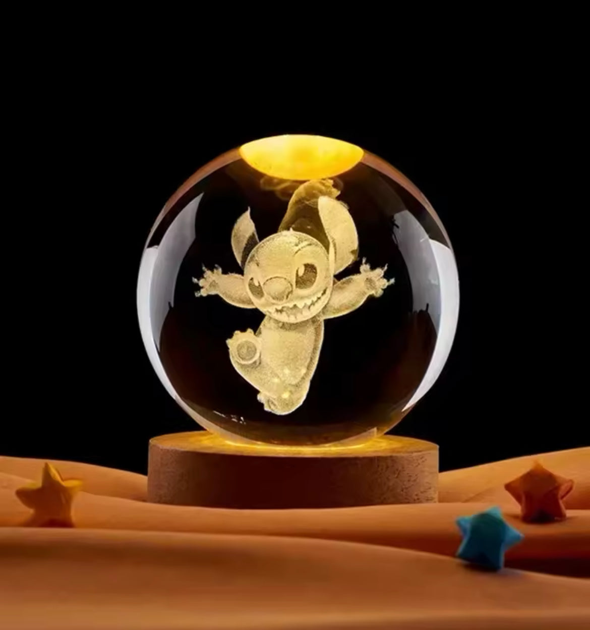 Stitch 3D Kristallkugel (Nachtlicht)