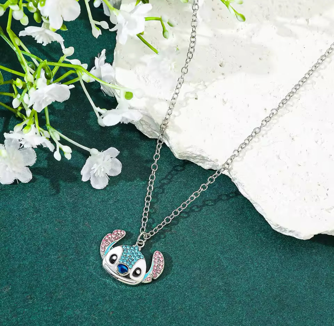 Stitch Strass-Halskette