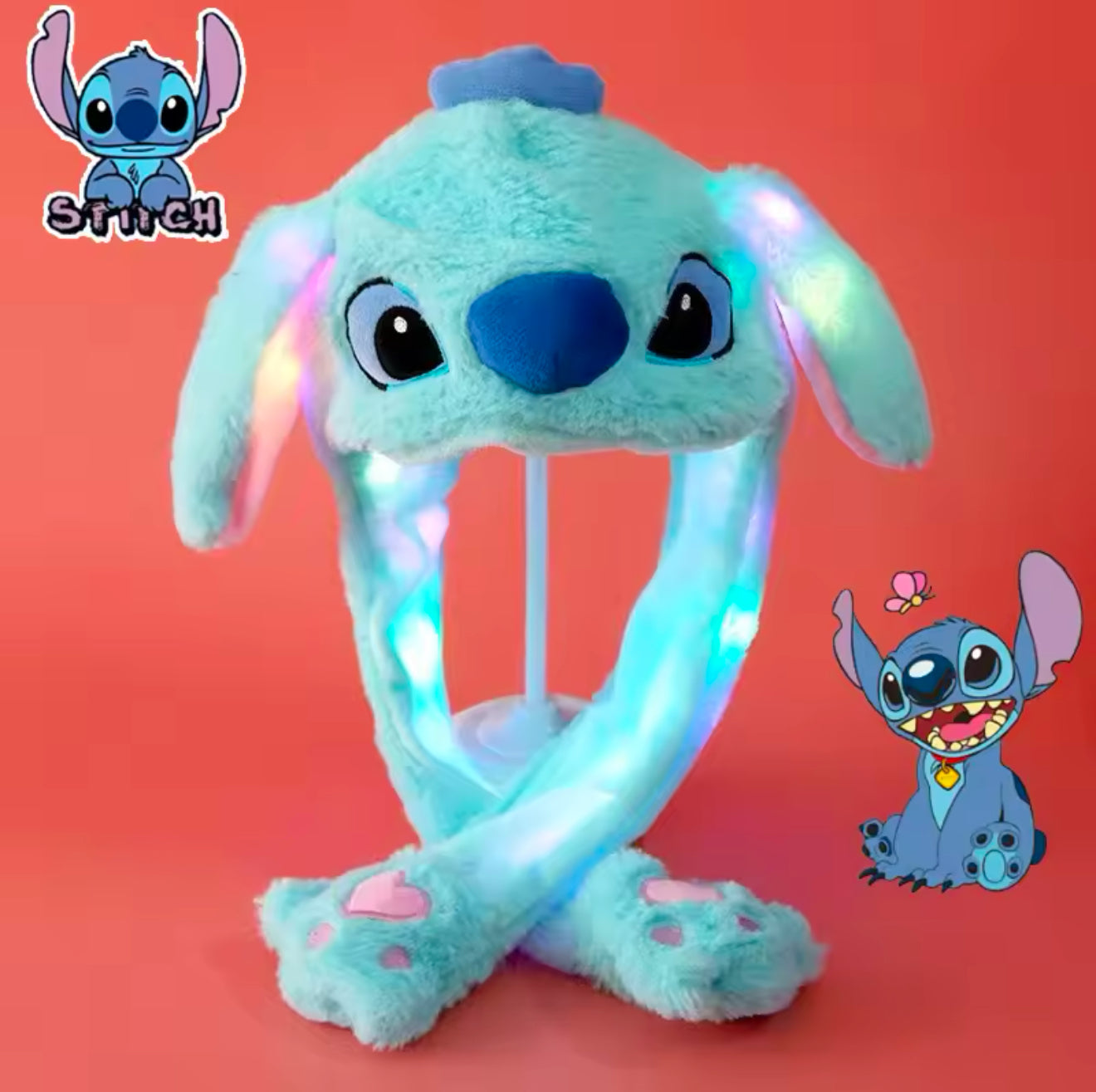 Stitch Wackelohr Mütze mit LED