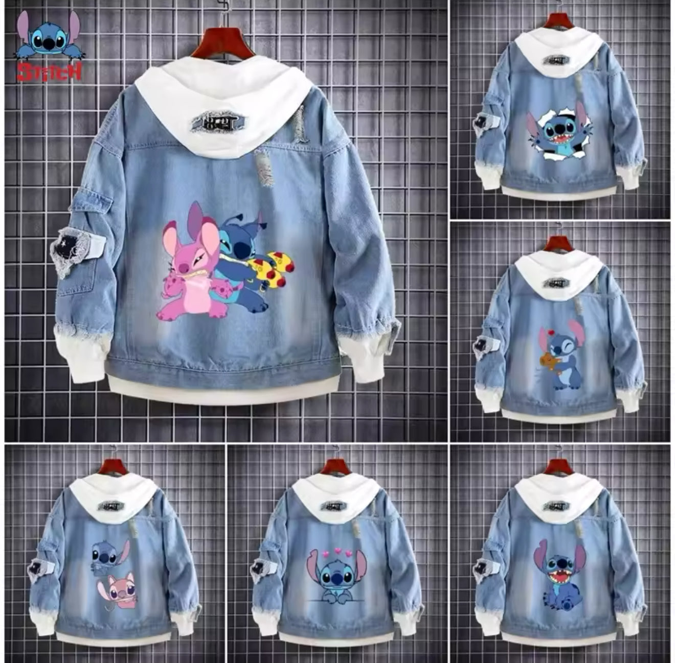 Stitch Denim Jean Jacke
