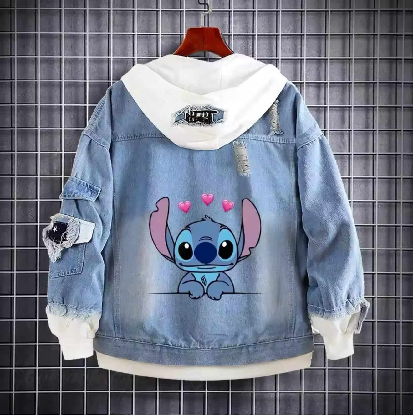 Stitch Denim Jean Jacke