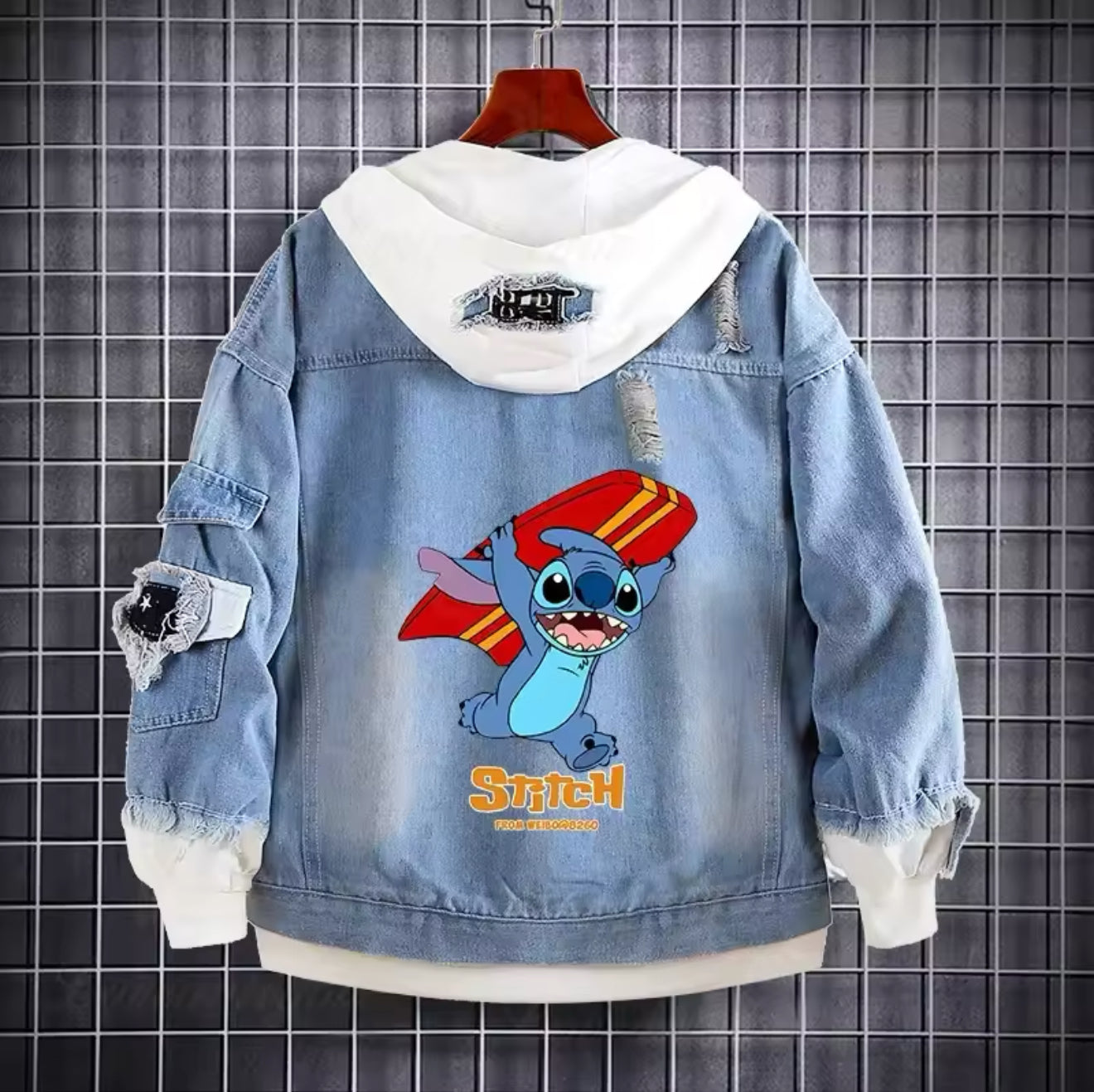 Stitch Denim Jean Jacke
