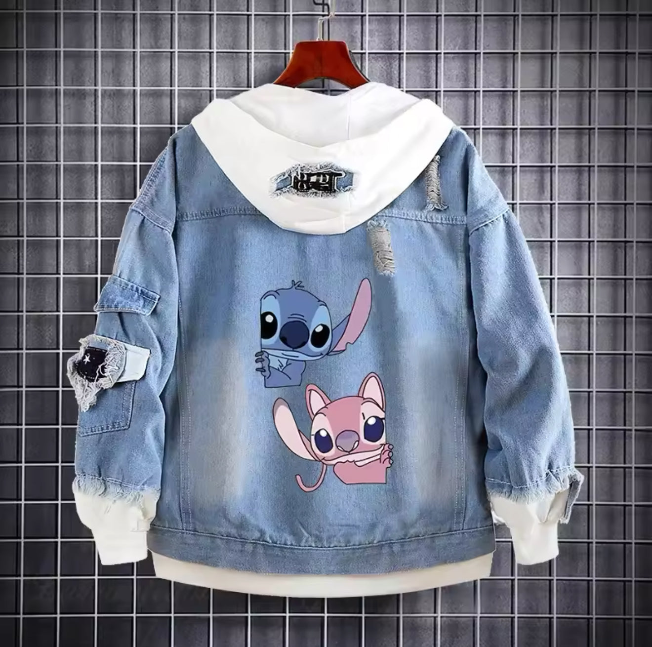 Stitch Denim Jean Jacke