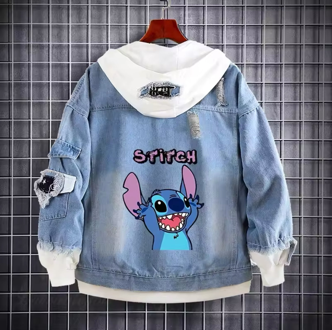 Stitch Denim Jean Jacke