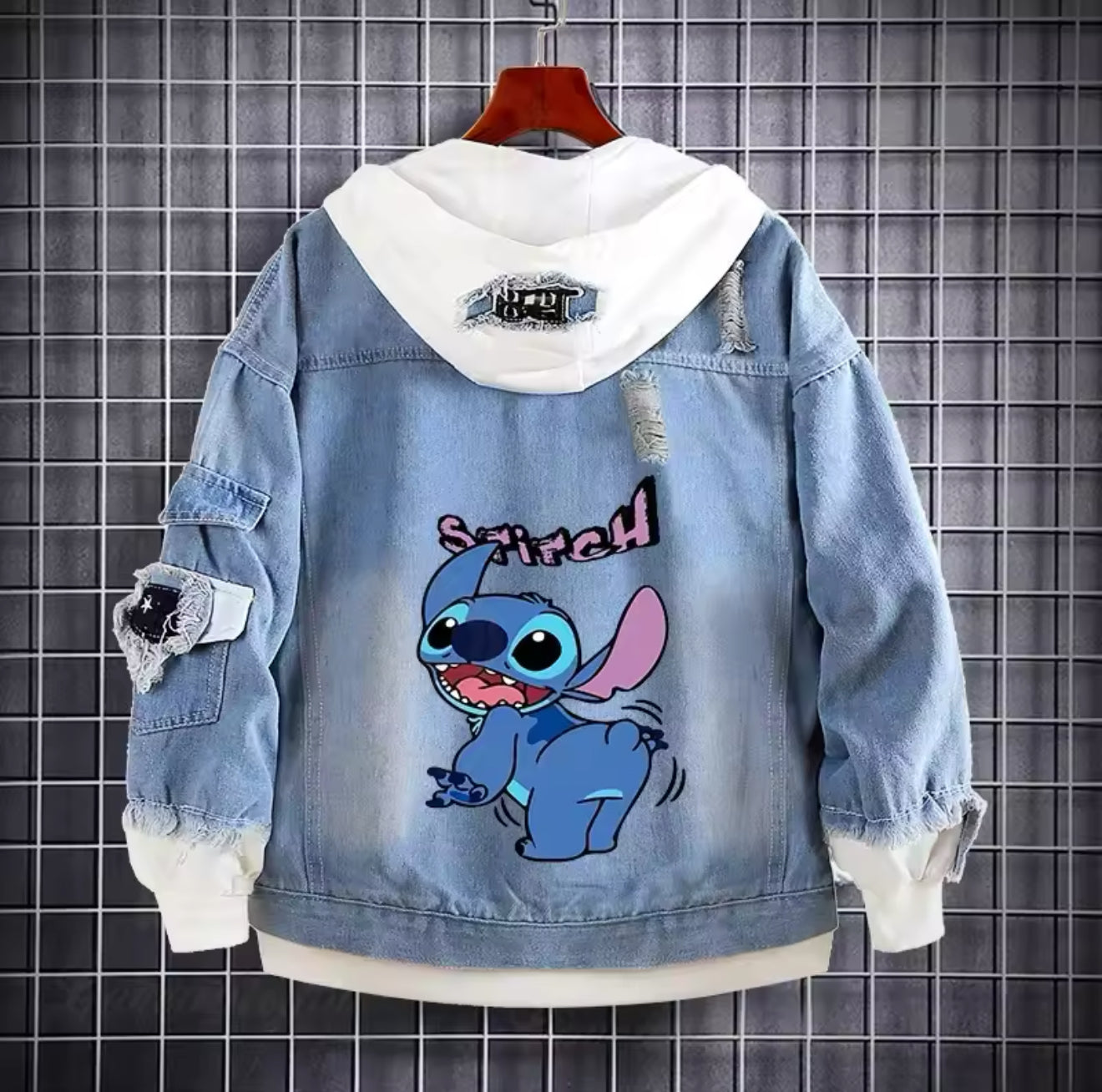 Stitch Denim Jean Jacke
