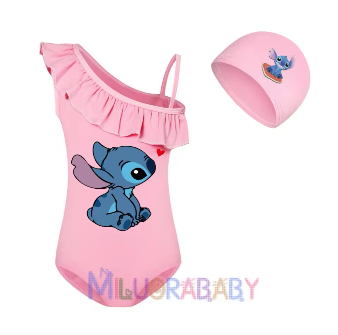 Stitch Mädchen Badeanzug