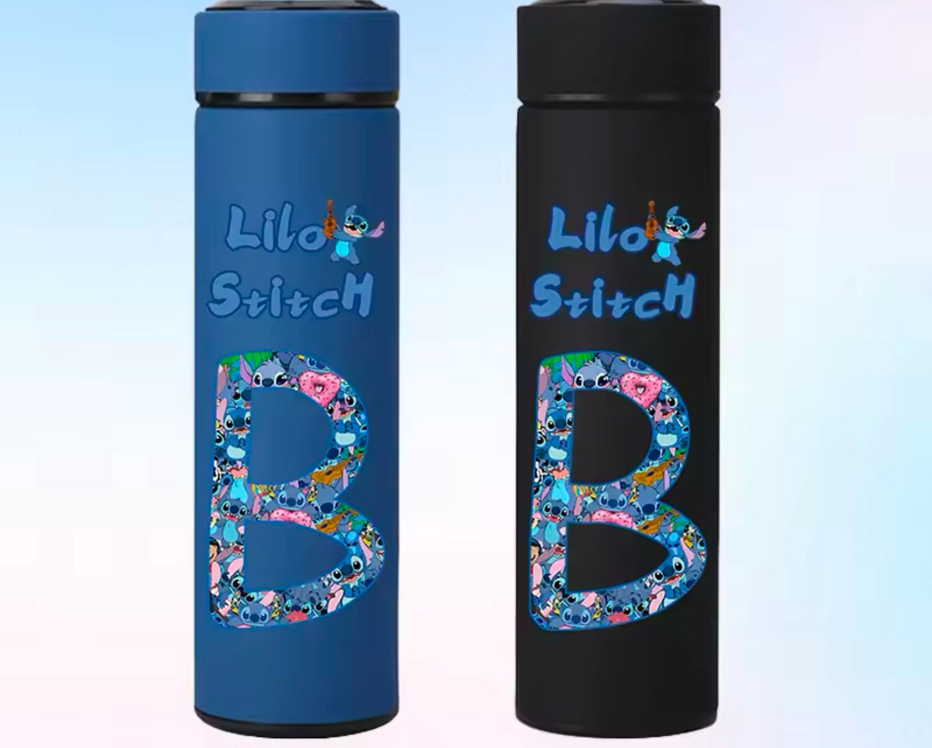 Personalisierbare Lilo & Stitch Thermosflasche A-Z
