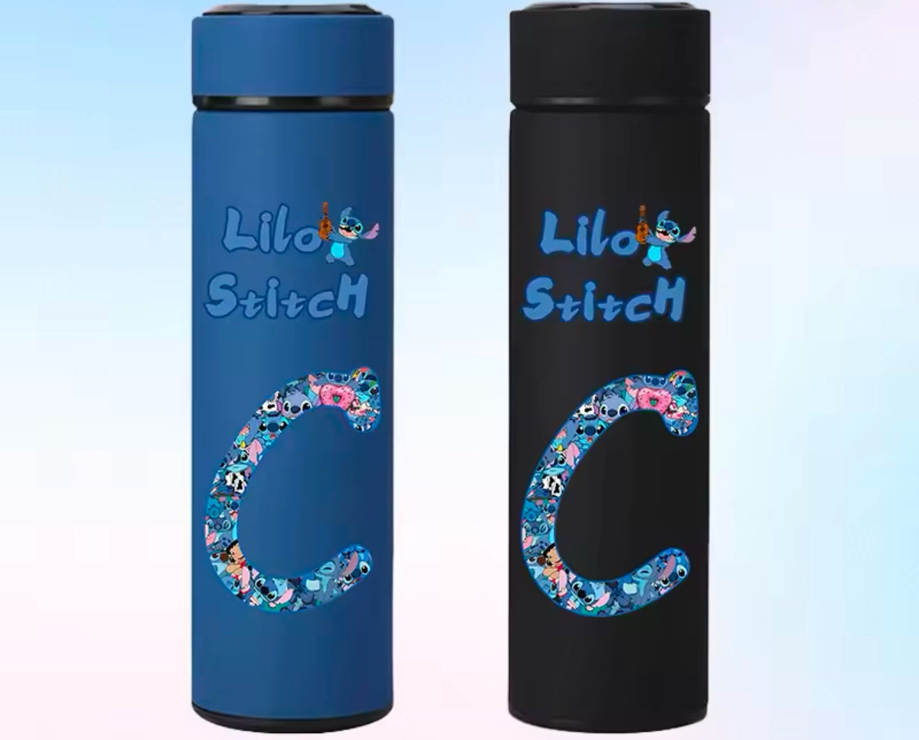 Personalisierbare Lilo & Stitch Thermosflasche A-Z