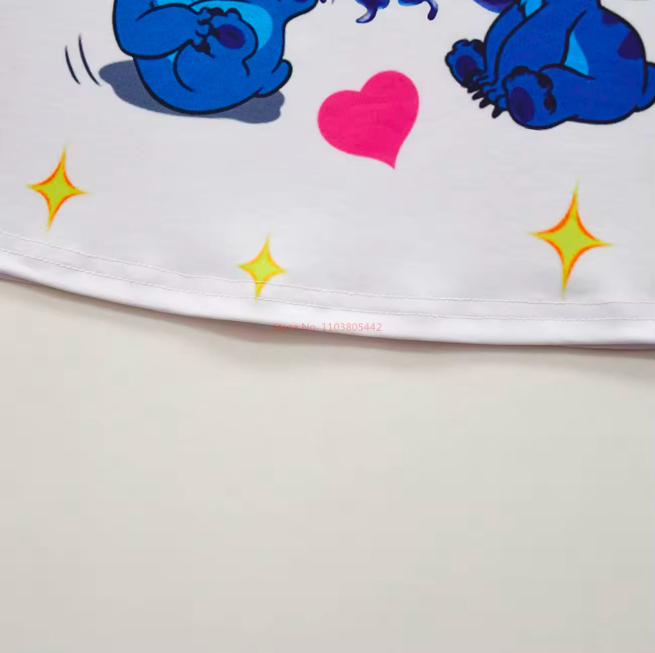 Stitch Kinder-Set Shirt/Faltenrock/Tasche