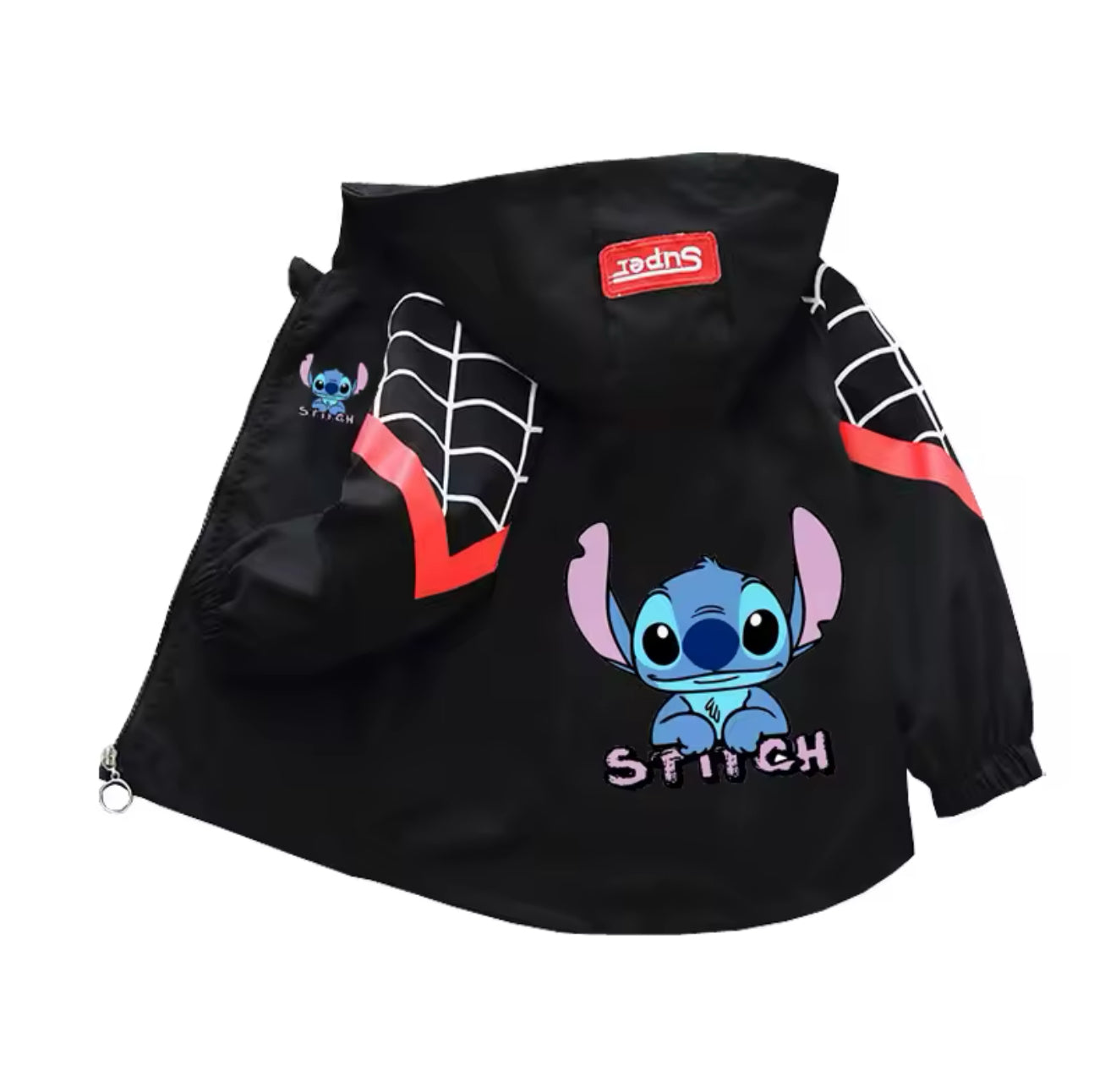 Stitch New Boys & Girls Jacket - Cartoon Stitch Windbreaker