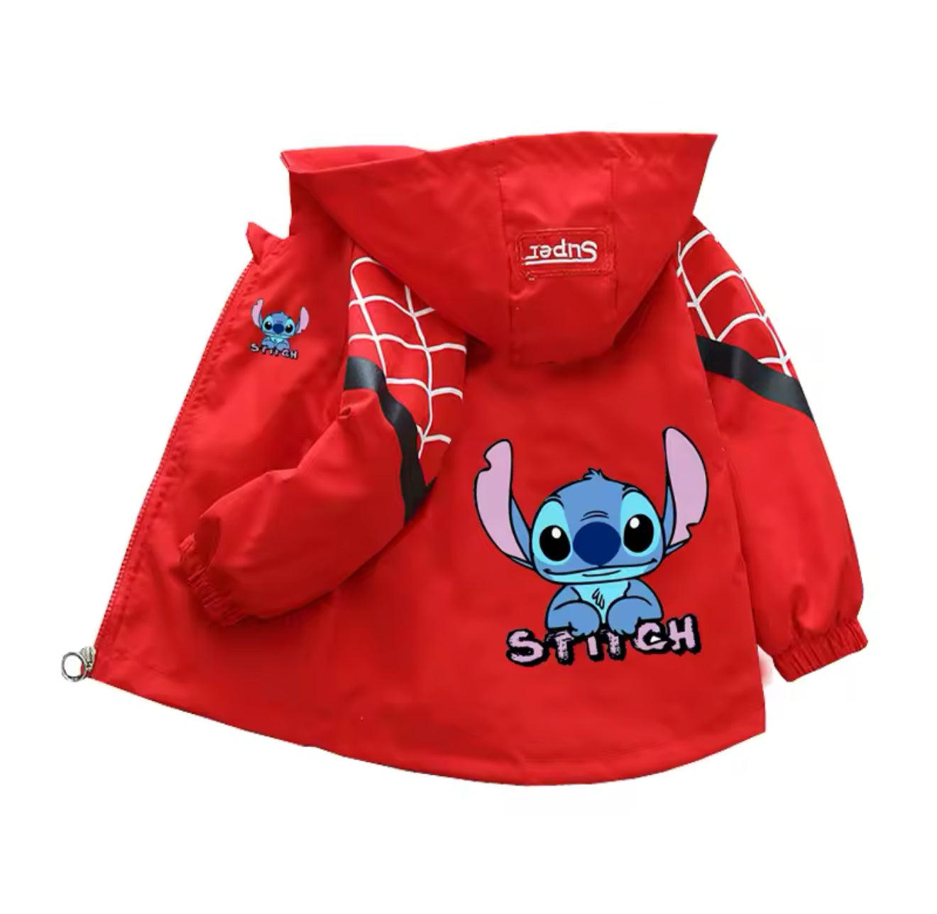 Stitch New Boys & Girls Jacket - Cartoon Stitch Windbreaker