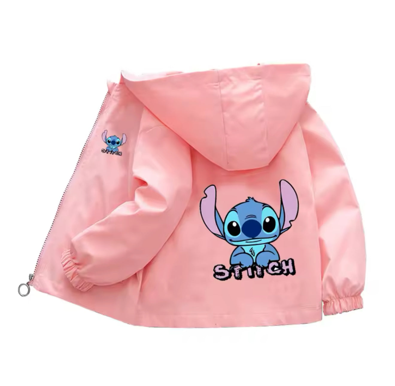 Stitch New Boys & Girls Jacket - Cartoon Stitch Windbreaker
