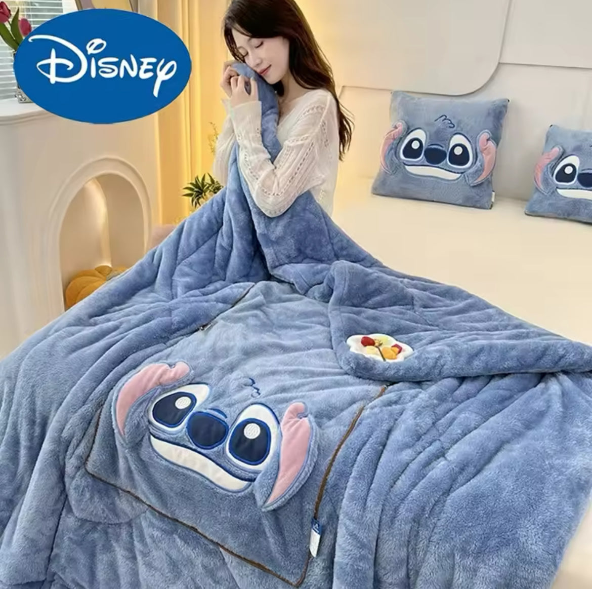 Stitch 2in1 Kissendecken