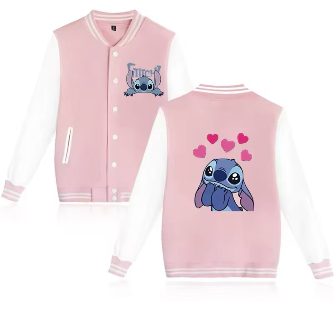Stitch Hoodie (Baseball Jacke)