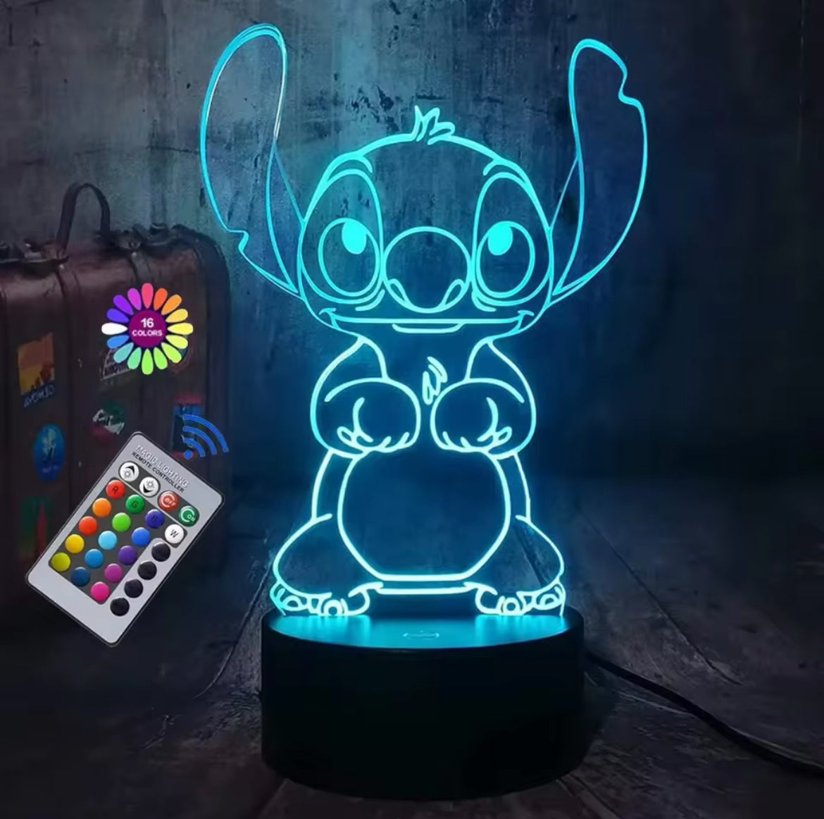 Stitch Magische 3D Illusionslampe