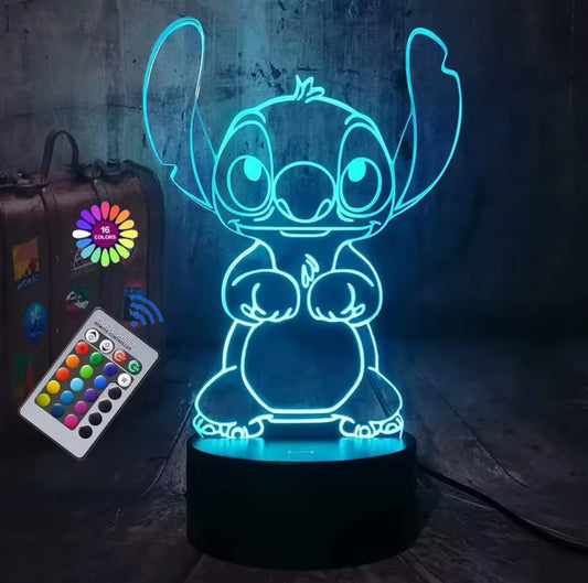 Stitch Magische 3D Illusionslampe