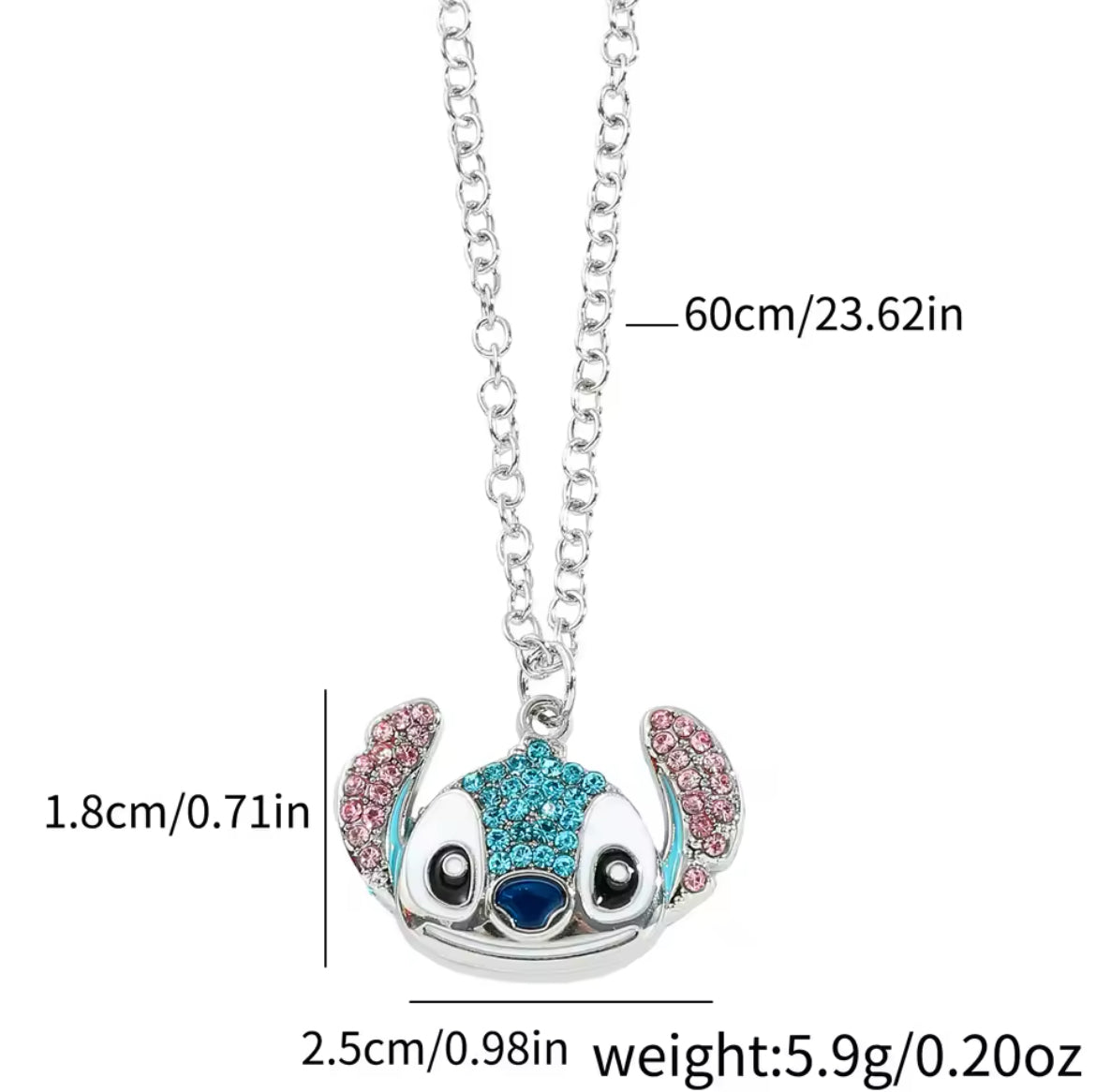 Stitch Strass-Halskette