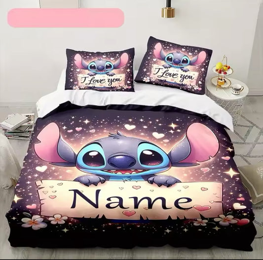 Stitch Bettwäsche 3 Set (Personalisierbar mit Name)