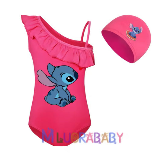Stitch Mädchen Badeanzug