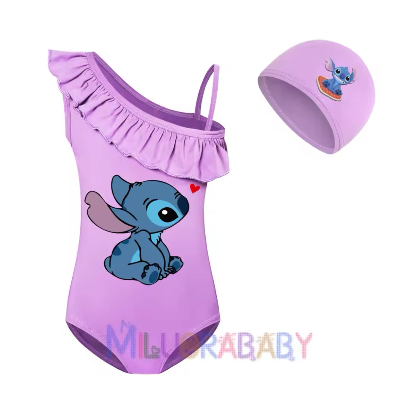 Stitch Mädchen Badeanzug