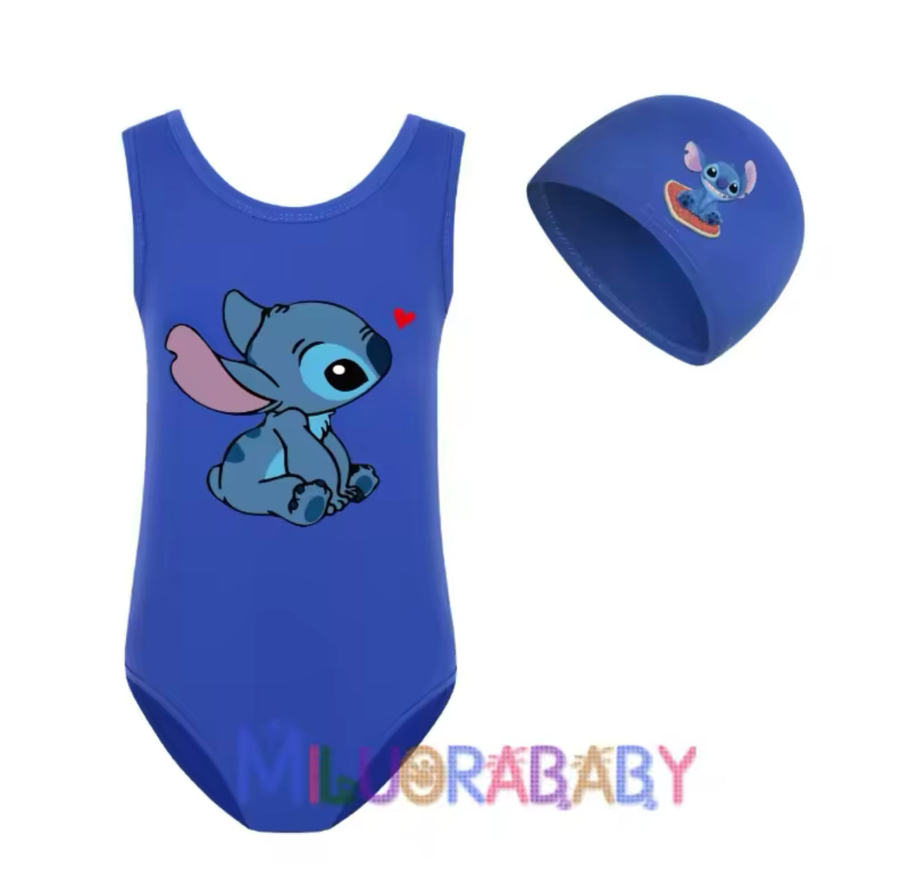 Stitch Mädchen Badeanzug
