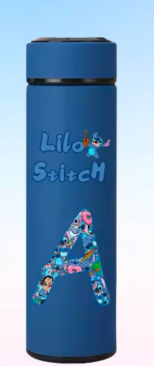 Personalisierbare Lilo & Stitch Thermosflasche A-Z