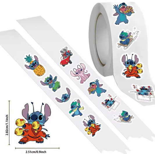 500-teilige Disney Stitch Aufkleberrolle